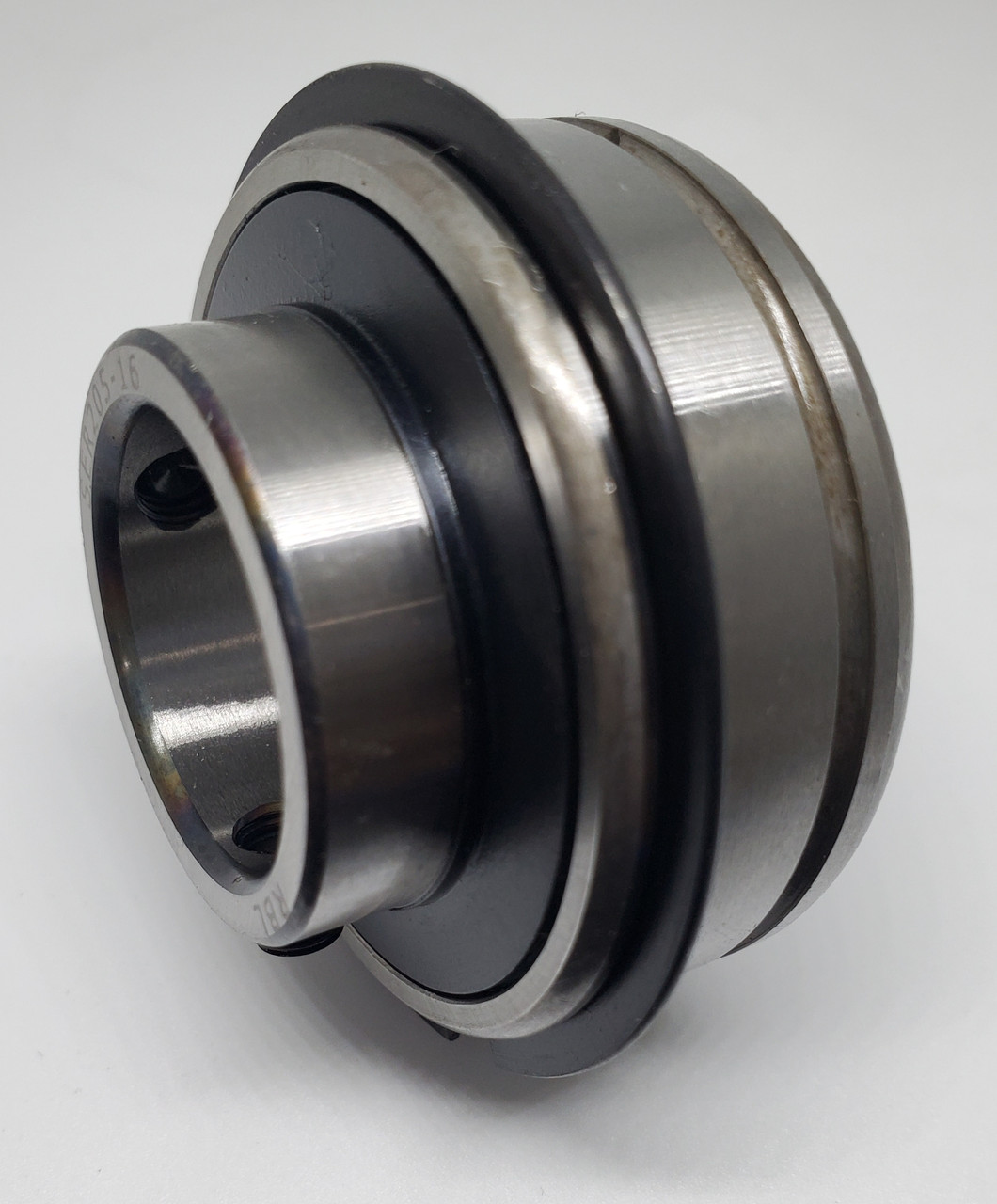 7618DLG GENERIC 1.125x2.562x.75/1.42 Normal duty bearing insert with a parallel outer race, snap ring and groove with grubscrew locking - Imperial Thumbnail